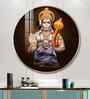 Lord Hanuman Ji And Neem Karoli Baba Acrylic Round Wall Art