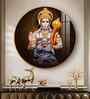 Lord Hanuman Ji And Neem Karoli Baba Acrylic Round Wall Art
