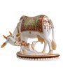 Lord Kamdhenu Marble White Religious Idol