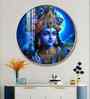 Lord Krishna Bliss Acrylic Round Wall Art