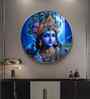 Lord Krishna Bliss Acrylic Round Wall Art
