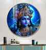 Lord Krishna Bliss Acrylic Round Wall Art