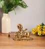 Lord Krishna Gold Aluminium Religious Idols