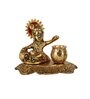 Lord Krishna Gold Aluminium Religious Idols