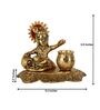 Lord Krishna Gold Aluminium Religious Idols