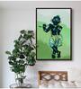 Lord Krishna Playing Flute Art Canvas Print