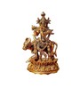 Lord Krishna With Cow Brass Religious Idol