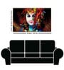 Lord Krishna With Peacock Multicolour Canvas Art Print