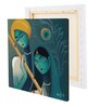 Lord Radha Krishna Abstract Art Canvas Printed Art Prints