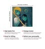 Lord Radha Krishna Abstract Art Canvas Printed Art Prints