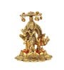 Lord Radha Krishna Metal Religious Idol (Gold)