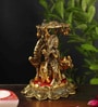 Lord Radha Krishna Metal Religious Idol (Gold)