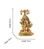 Lord Radha Krishna Metal Religious Idol (Gold)