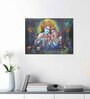 Lord Radha Krishna Painting, Religious Wall Art Print 5D/3D Poster for Home