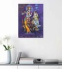 Lord Radha Krishna Painting, Religious Wall Art Print 5D/3D Poster for Home