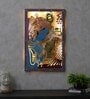 Lord Radha Krishna With Light Wall Art