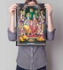Lord Ram Darbar Poster, Religious Wall Art Print 5D/3D Painting for Home