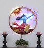 Lord Rama 3D Multicolour Iron  Wall Art With Led
