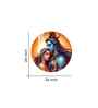 Lord Shiva And Goddess Parvati Acrylic Round Wall Art