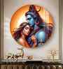 Lord Shiva And Goddess Parvati Acrylic Round Wall Art