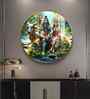 Lord Shiva And Shakti Acrylic Round Wall Art