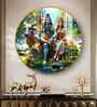 Lord Shiva And Shakti Acrylic Round Wall Art