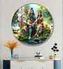 Lord Shiva And Shakti Acrylic Round Wall Art