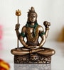 Lord Shiva Brown Polyresin Idol