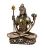 Lord Shiva Brown Polyresin Idol