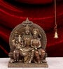 Lord Shiva Family Bronze Brown Religious Idol