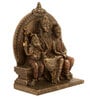Lord Shiva Family Bronze Brown Religious Idol