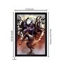 Lord Shiva Roop Texture Paper Framed Art Print