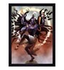 Lord Shiva Roop Texture Paper Framed Art Print