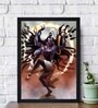 Lord Shiva Roop Texture Paper Framed Art Print