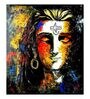 Lord Shiva Multicolour Glass Unframed Spiritual Art Print