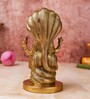 Lord Vishnu With Snake Brass Religious Idol