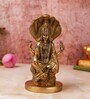 Lord Vishnu With Snake Brass Religious Idol