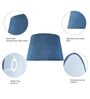 Lorelai Blue Velvet Solid Lampshade