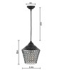 Loren Black Metal Hanging Light