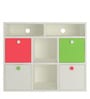 Lorena Kids Storage Cabinet in Pink & Green Colour