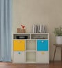 Lorena Kids Storage Cabinet in Yellow & Blue Color