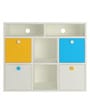 Lorena Kids Storage Cabinet in Yellow & Blue Color