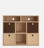 Lorena TV Unit in Canadian Maple & Coffee Walnut Finish