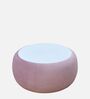 Lorenza Solid Wood & Glass Top Coffee Table in Onion Pink Colour