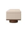 Lorenzo Acacia Wood Bench In Beige Color
