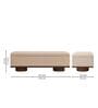 Lorenzo Acacia Wood Bench In Beige Color