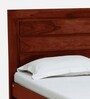Lorenzo Sheesham Wood Queen Size Bed in Scratch Resistant Honey Oak Finish With Drawer Storage