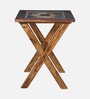 Los Angeles Sheesham Wood 2 Seater Cafe Table in Provincial Teak Finish