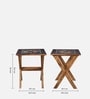 Los Angeles Sheesham Wood 2 Seater Cafe Table in Provincial Teak Finish