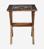 Los Angeles Sheesham Wood 2 Seater Cafe Table in Provincial Teak Finish